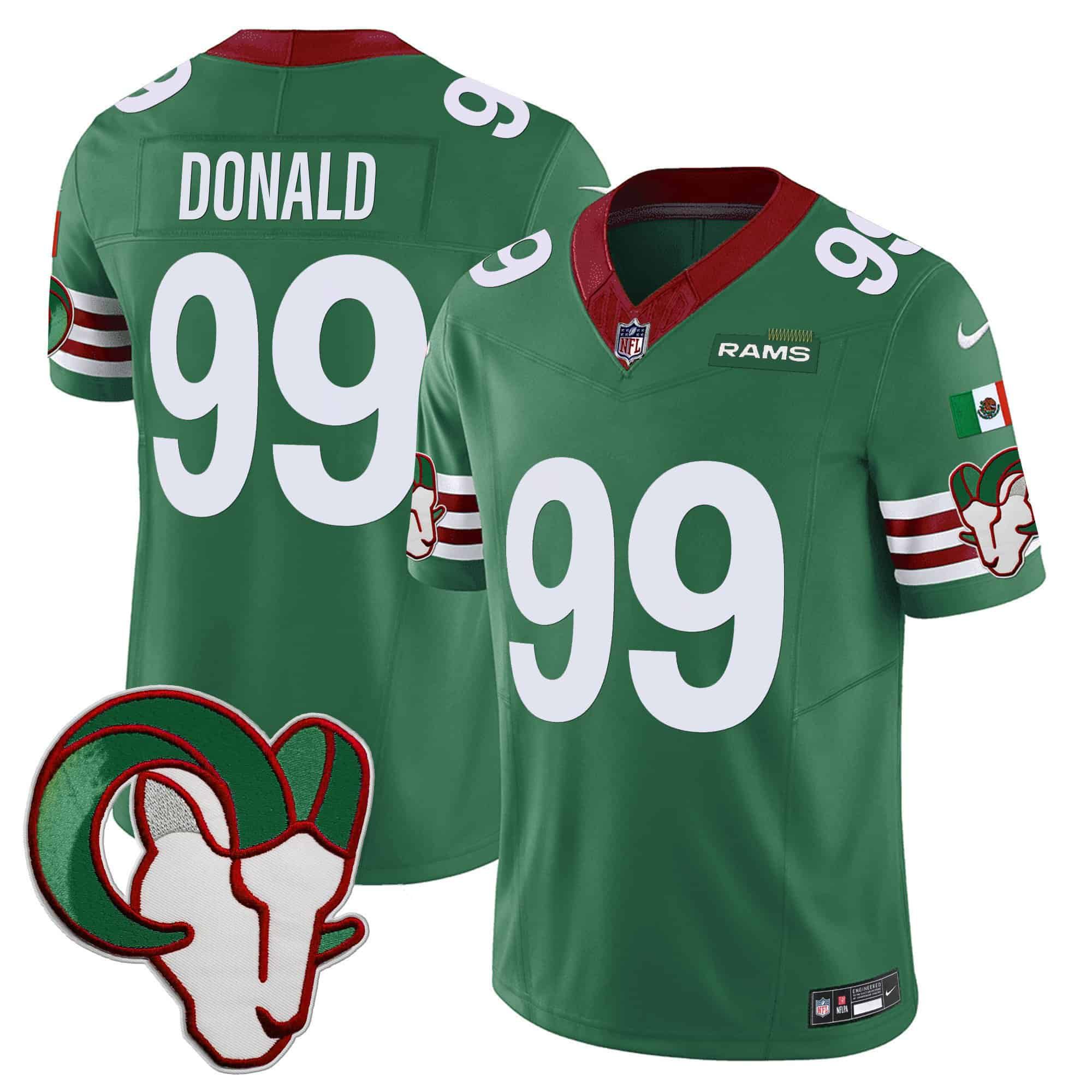 Men Los Angeles Rams #99 Donald Green 2024 Nike Mexico Vapor Limited NFL Jersey